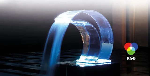 Luxury Acrylic RGB water curtain