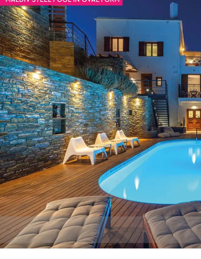 Maldiv oval steel pool