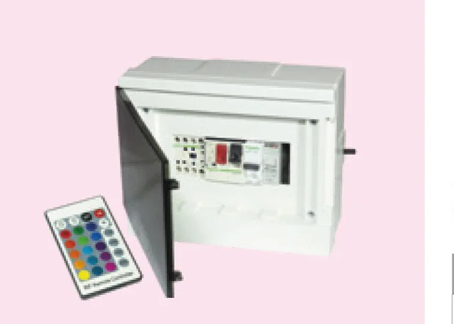 RGB control panel and pool transformers